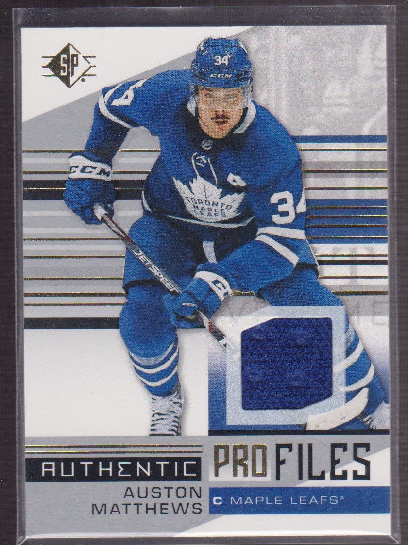 (image for) 2019-20 SP Authentic Profiles Jerseys #APAM Auston Matthews